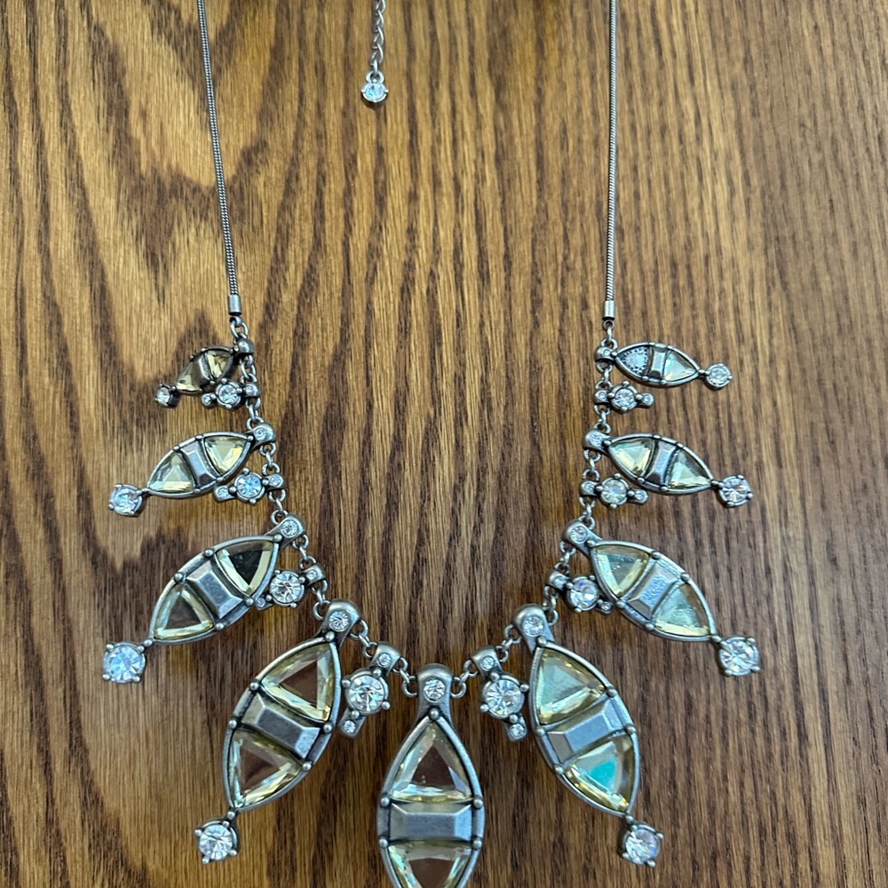 Lia Sophia Gold and Silver Tribal Necklace with Pendant Elements